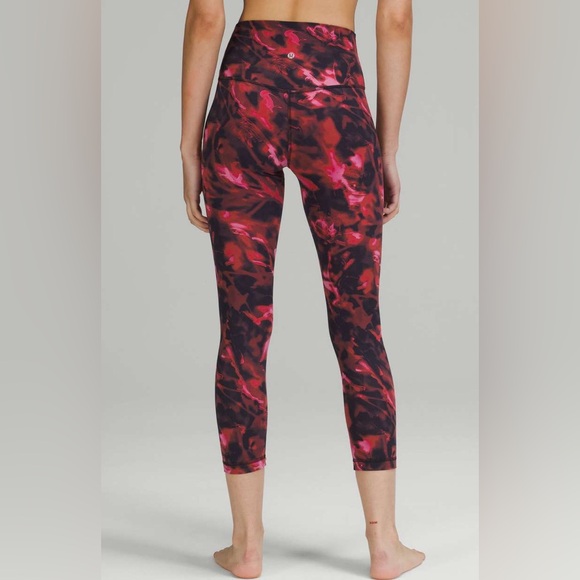 NWOT Lululemon Align High-Rise Crop 21" Intensity Pink Blossom Multi - Picture 1 of 8